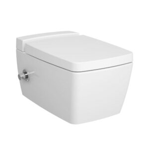 VitrA Metropole Rim-ex W-hangend toilet, geïntegreerde bidetfunctie, met VitrA Fresh Liquid Cleaner Tank-wit