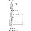 Geberit Duofix Wc Element Met Sigma Inbouwreservoir 12cm (up320) Met Geluidsisolatieset 4