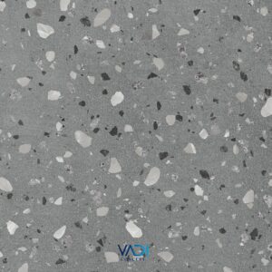 Vitra, 60x60cm, SET6.0 TERRAZZO DONKER GRIJS MATR10A 7R PORSELEINEN VLOER & WANDTEGEL